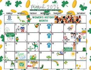 ✨March 2026 Activity Calendar ✨